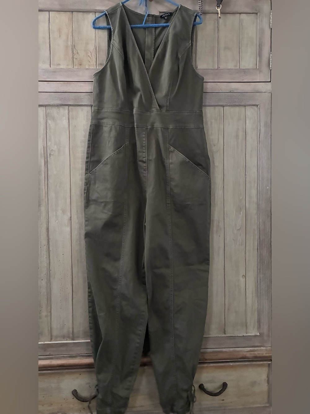 VENUS Olive Green Utility Jumpsuit